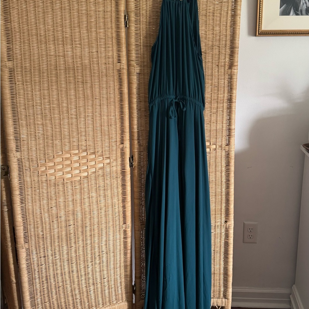 Lulu's Teal Halter Dress